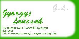 gyorgyi lancsak business card